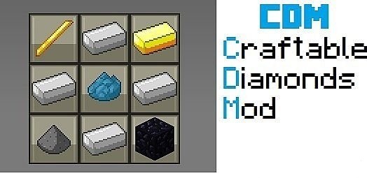 Craftable Diamonds | Крафт алмазов 1.5.2
