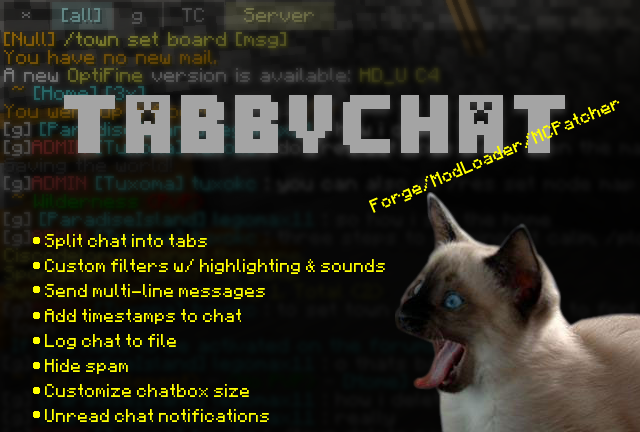 TabbyChat | Функциолизированый чат 1.5.2